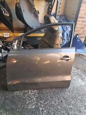 Volkswagen Polo 6R 2009-2014 Drivers OSF Front Door Grey Ld7r 5Dr